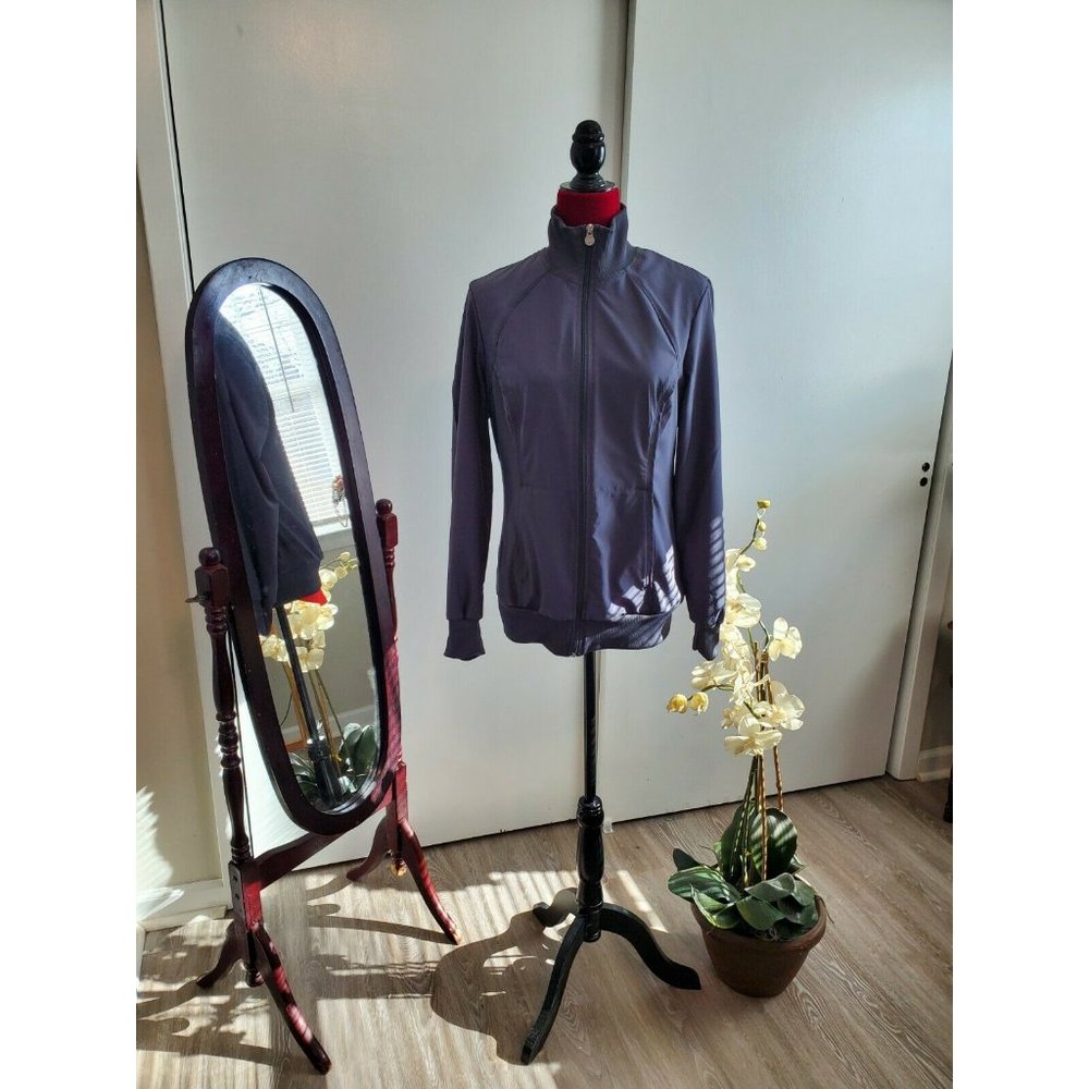 Pewter Cherokee Scrubs Infinity Zip Front Jacket
